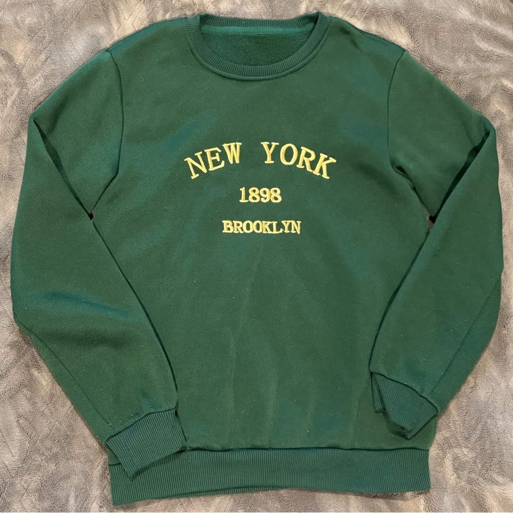 Green New York Brooklyn Sweatshirt